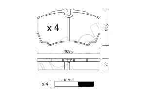 Klocki Hamulcowe Iveco Daily 99- Tył Metelli
