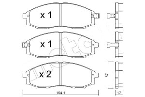 Klocki Hamulcowe Nissan Pick Up 01-07 Czuj Metelli