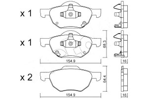 Klocki Hamulcowe Honda Accord 03-08 Czuj Metelli