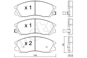 Klocki Hamulcowe Hyundai Terracan 01- Metelli