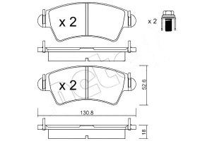 Klocki Hamulcowe Citroen Xsara 97-00 2,0hdi Metell