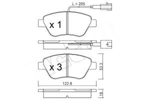 Klocki Hamulcowe Fiat Stilo 1,2/grande 1,4 Metelli