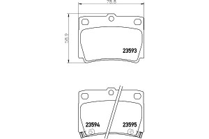 Klocki Hamulcowe Mintex Mn102626 4605a783 Mr389575
