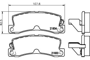 Klocki Hamulcowe Mintex 446648010 446620060 446633