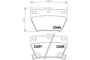 Klocki Hamulcowe Mintex T113502080 T113ah3502080 T