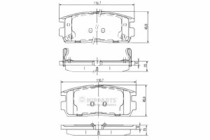 Klocki Hamulcowe Chevrolet Captiva 2.2 D Nipparts