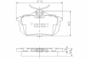Klocki Hamulcowe Mitsubishi Carisma (da_) 1.6 Nipp