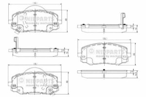 Klocki Hamulcowe Hyundai I20 1.2 Nipparts Nipparts