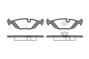 Klocki Hamulcowe Bmw 3 E30 5 E28 6 E24 7 E23 17mm