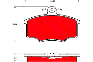 Klocki Hamulcowe Audi 80 90 Coupe 1.8-2.2 07.81-08