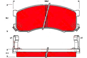Klocki Hamulcowe Mazda 6 626 Iii Mpv I 1.8-3.0 06.