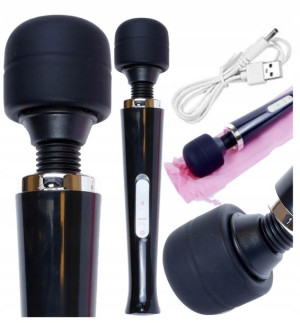Masażer Łechtaczki Duża Maszyna Orgazmowa Magic Wand 10 Funkcji