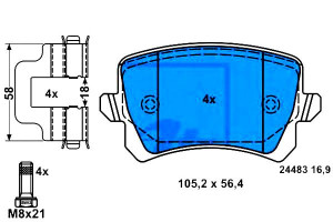Klocki Hamulcowe Audi A3 A4 A6 A6 Allroad Q3 Tt Se