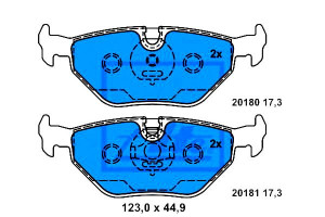 Klocki Hamulcowe Bmw Tył E46 98- E85 Z4 03- Rover