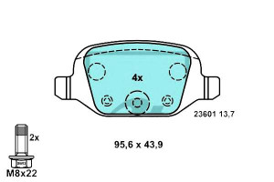 Klocki Hamulcowe Ceramiczne Abarth 500 / 595 / 695