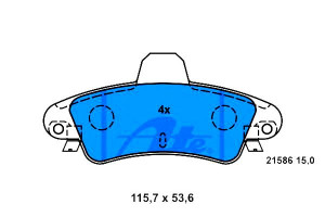 Klocki Hamulcowe Ford Cougar Mondeo I Mondeo Ii 1.