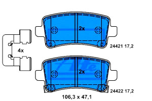 Klocki Hamulcowe Opel Tył Insignia 1,4-2,0 08- Ate