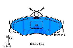 Klocki Hamulcowe Vw Transporter Iii 1.6d-2.1 05.79