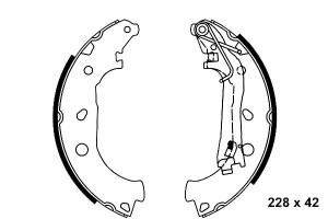 Szczęki Hamulcowe Citroen Nemo Fiat Fiorino Qubo P