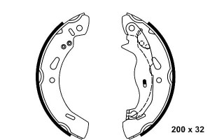 Szczęki Hamulcowe Ford Fiesta Vi Ka+ 1.0-1.6d 06.0