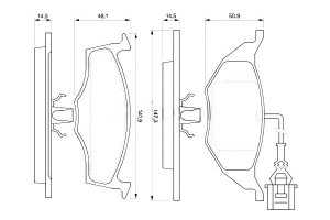 Klocki Hamulcowe Audi A2 1.2d 03.01-08.05 Bosch