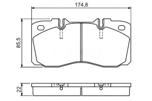 Klocki Hamulcowe Iveco Przód 35 65 70 06- Bosch