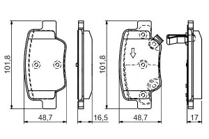 Klocki Hamulcowe Toyota Tył Verso 09- Bosch