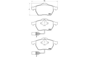 Klocki Hamulcowe Audi A6 (c5) 97-04 Brembo
