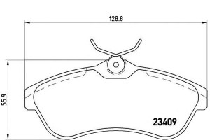 Klocki Hamulcowe Citroen C3 1.4hdi-1.6 02- Brembo