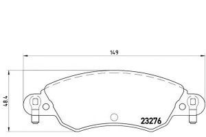 Klocki Hamulcowe Citroen C5 1.8 16v 01- Brembo
