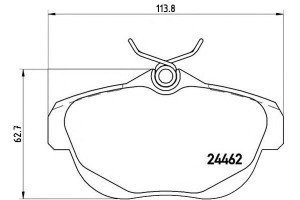 Klocki Hamulcowe Citroen C6 05-12 Tył Brembo