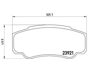 Klocki Hamulcowe Fiat Ducato 02- Tył Brembo