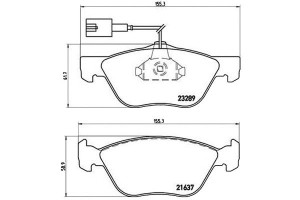 Klocki Hamulcowe Fiat Marea 2.0 20v 96- Z Czuj. Br