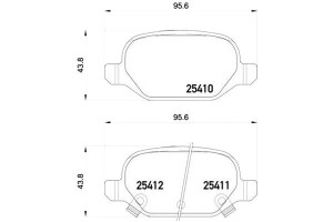 Klocki Hamulcowe Fiat Panda 4x4 12- Tył Brembo
