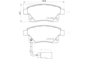 Klocki Hamulcowe Ford Transit 06- Tył Brembo