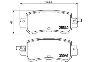 Klocki Hamulcowe Mazda Cx-5 11- Tył Brembo