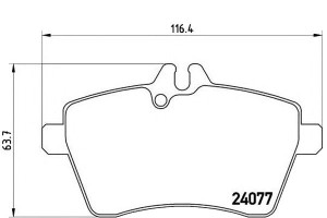 Klocki Hamulcowe Mercedes W169 A-klasa 04-12 Przód