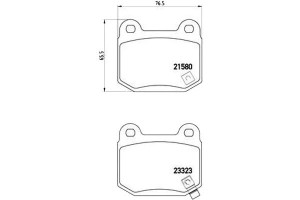 Klocki Hamulcowe Subaru Impreza 01- 2.0 Wrx Sti Ty