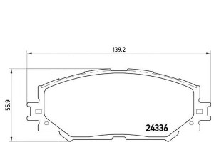 Klocki Hamulcowe Toyota Rav 4 06- 2.2 D-4d Brembo