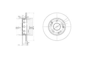 Tarcze Hamulcowe 2szt Mercedes 190 (w201) 1.8-2.6