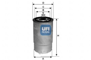 Filtr Paliwa Diesel Ufi