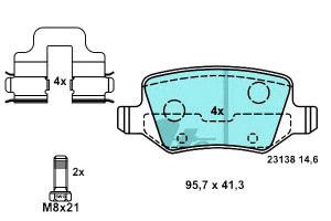 Klocki Hamulcowe Ceramiczne Mercedes A (w169) B (w