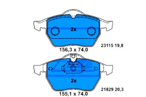 Klocki Hamulcowe Chevrolet Vectra Opel Calibra A V