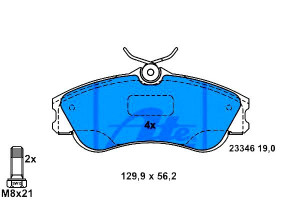 Klocki Hamulcowe Citroen Xsara Picasso Peugeot 206