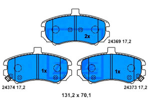Klocki Hamulcowe Hyundai Elantra 1.6-2.0d 06.00-07