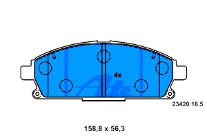 Klocki Hamulcowe Nissan X-trail 2.0/2.2d/2.5 06.01