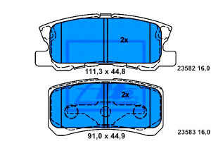 Klocki Hamulcowe Peugeot Tył 4007 4008 1,6-2,2 Hdi