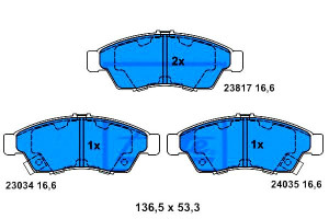Klocki Hamulcowe Suzuki Liana 1.3-1.6 07.01- Ate