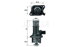 Termostat Vw 105c Golfiv A3 Behr