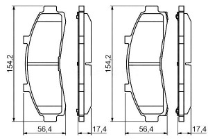 Klocki Hamulcowe Ford Przód Explorer Bosch